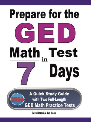 cover image of Prepare for the GED Math Test in 7 Days